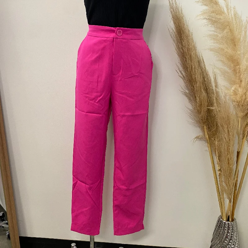 Ellen Tailored Pants-Fuchsia