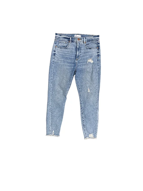 Jeans Straight By Loft In Blue Denim, Size: 8