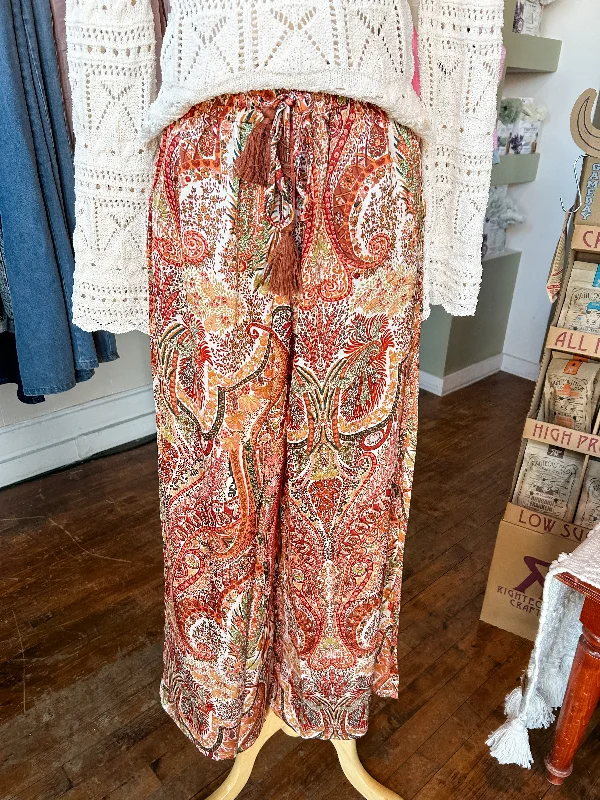 Sunset on the Beach Paisley Wide Leg Pants