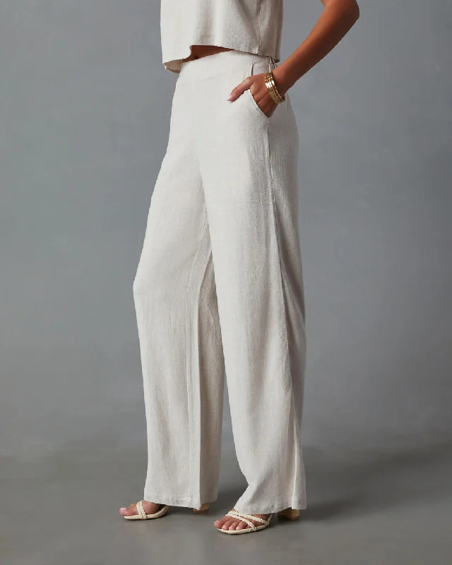 Torrey Linen Blend Pocketed Pant