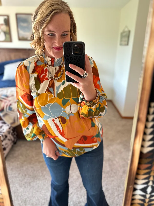 Autumn Florals Top