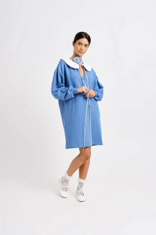 Darcy Sweater Dress Periwinkle Bue