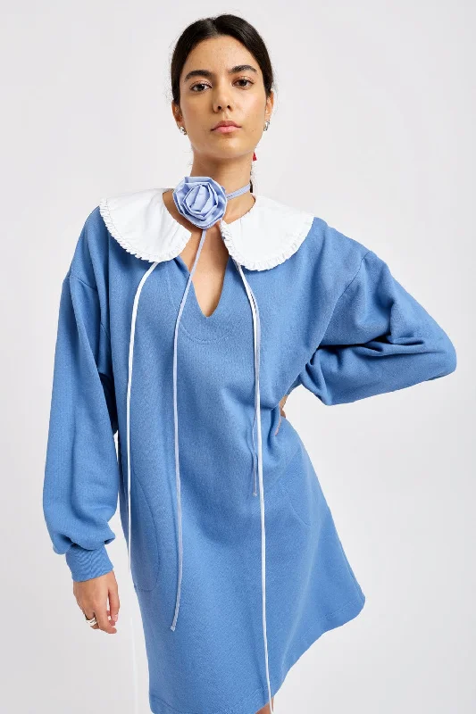 Darcy Sweater Dress Periwinkle Bue