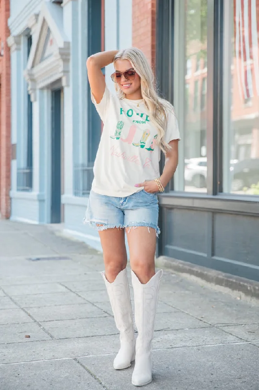 Howdy From Nashville Ivory Comfort Colors Graphic Tee DOORBUSTER