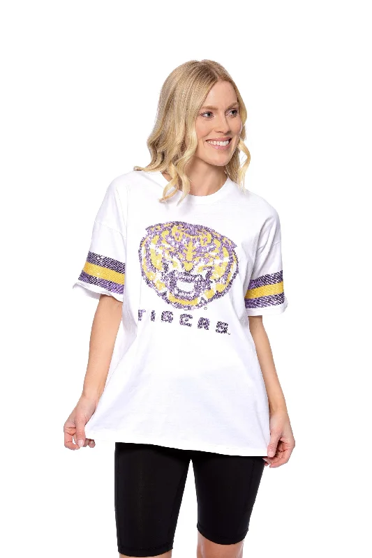 LSU Tigers Women's T-Shirt Sequin Grand