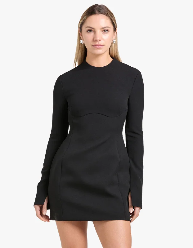 Triomphe Mini Dress - Black