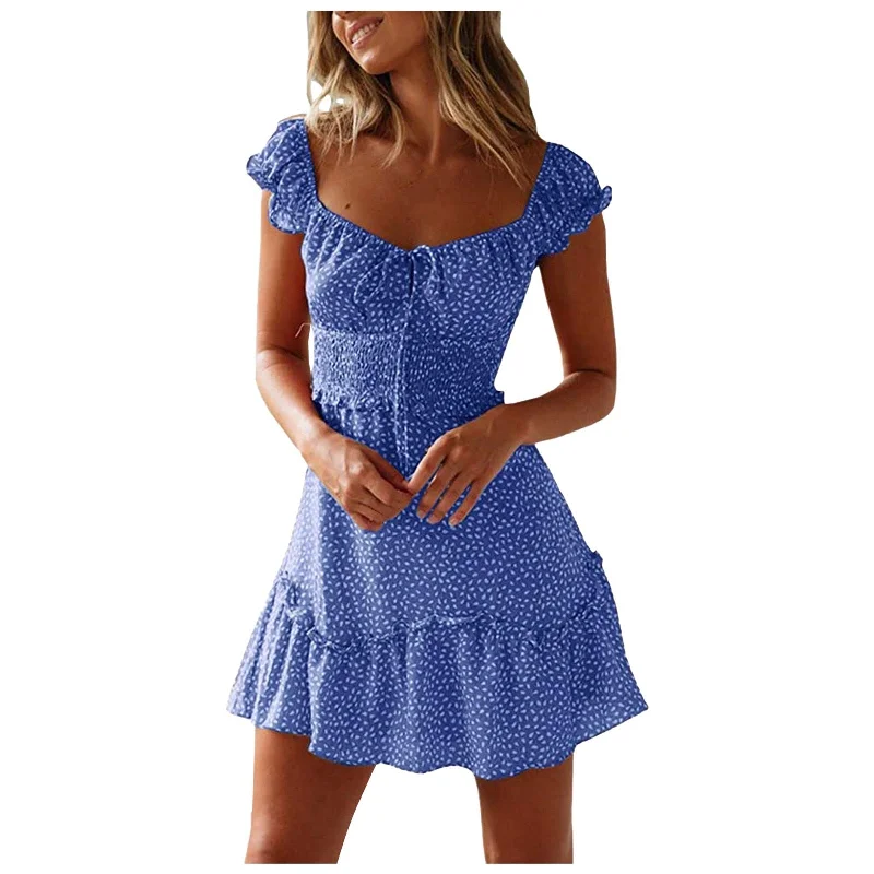 Summer Ruffle Mini Dress