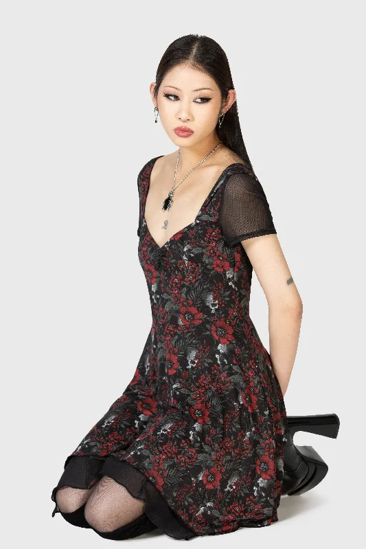 Crimson Decay Mini Dress - Resurrect