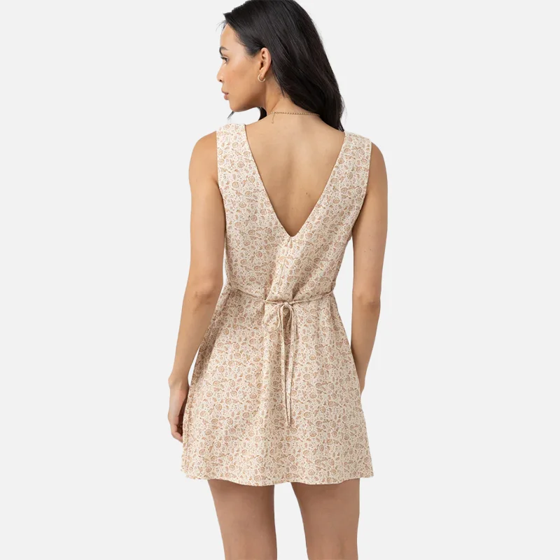 Rhythm Nazare Paisley Mini Dress - Clay