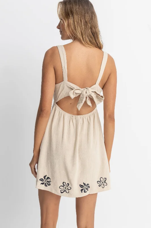 Sundance Floral Mini Dress Natural