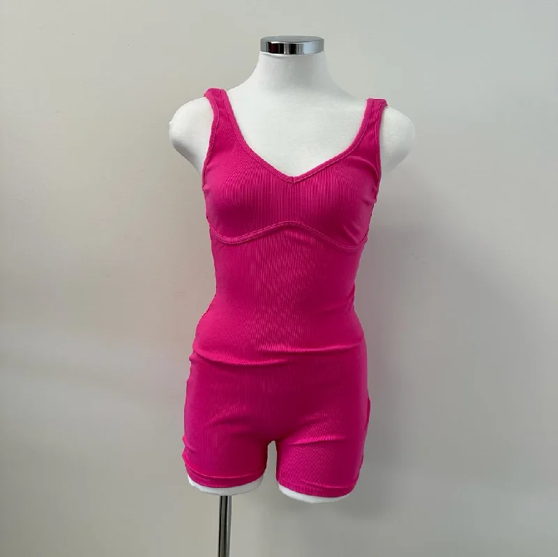 Aria Romper-Hot Pink