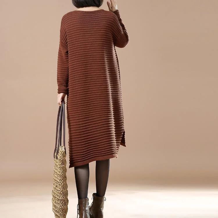 Chocolate sweaters long plus size sweater dresses