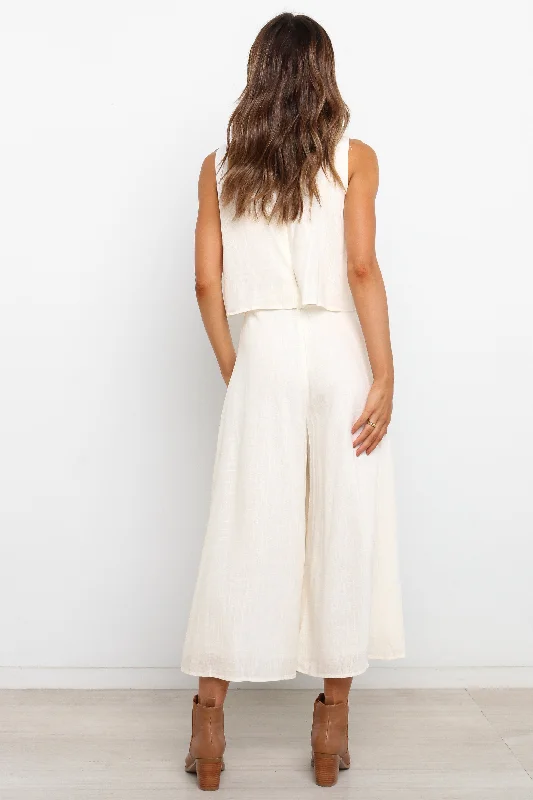 Femme Jumpsuit - White