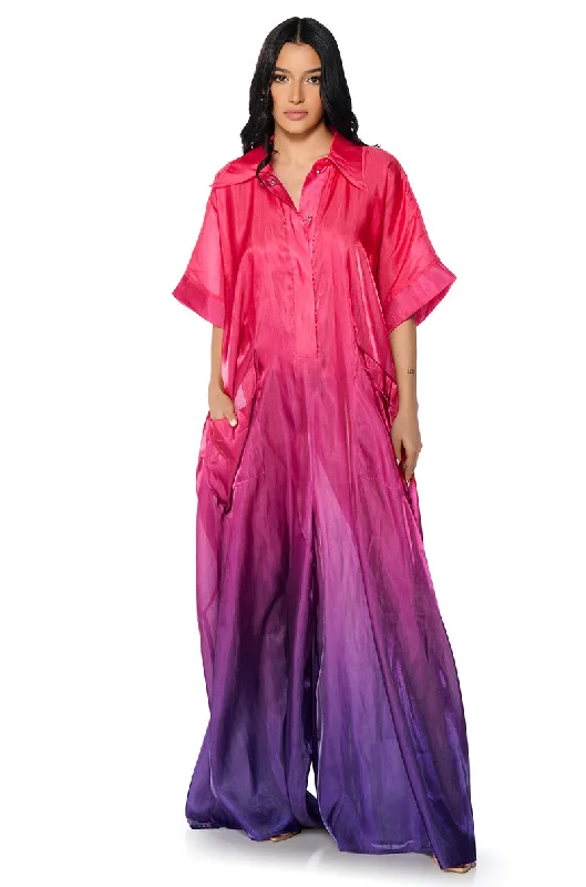 ISLA OMBRE OVERSIZED SATIN JUMPSUIT