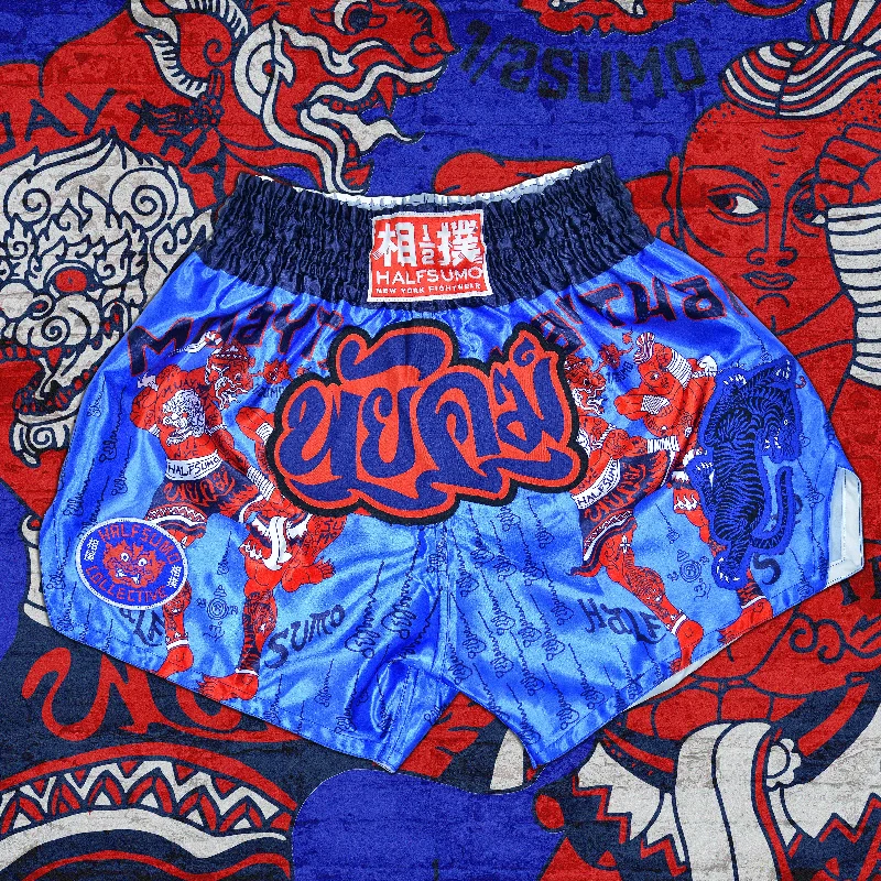 8 Limbs Muay Thai Shorts Blue