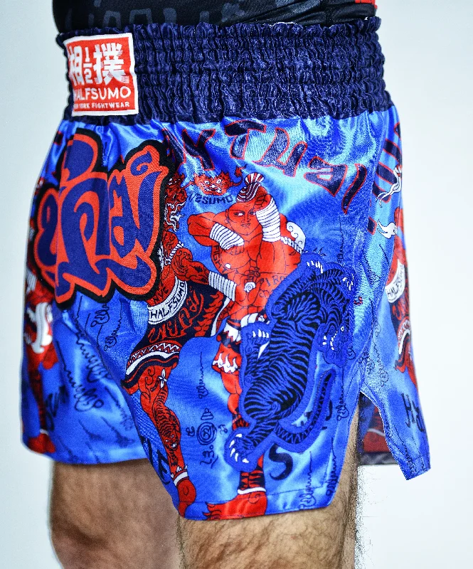 8 Limbs Muay Thai Shorts Blue