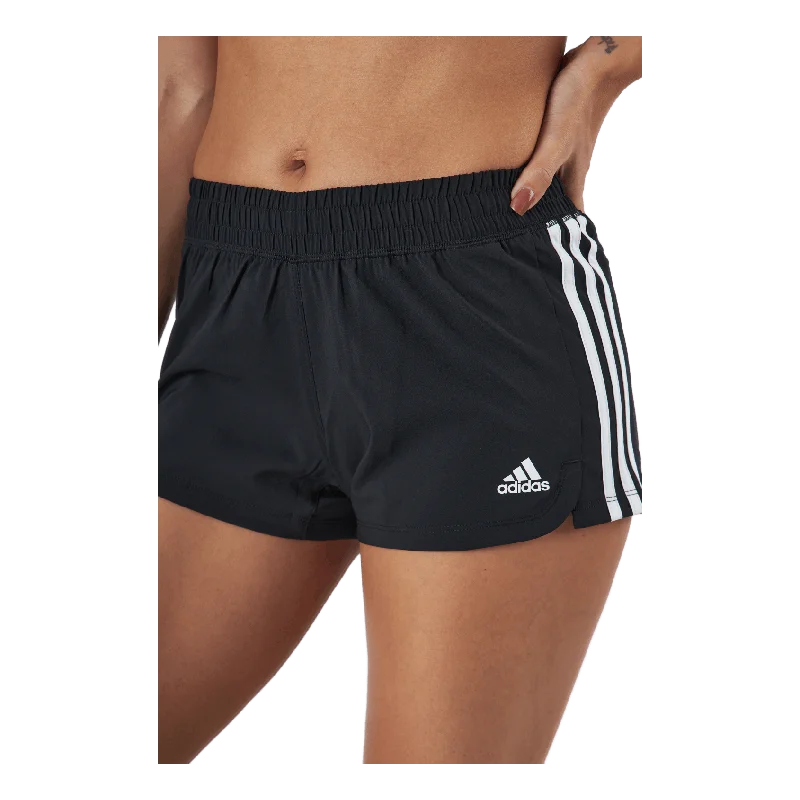 Pacer 3 Stripe Woven Short Black / White