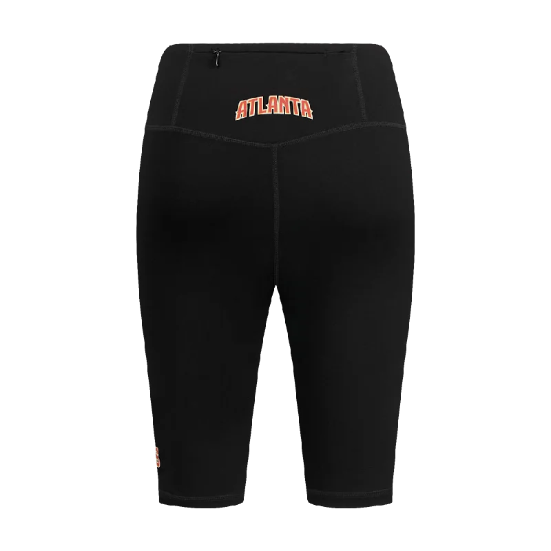 NBA ATLANTA HAWKS CLASSIC WOMEN'S BIKE SHORT (BLACK)