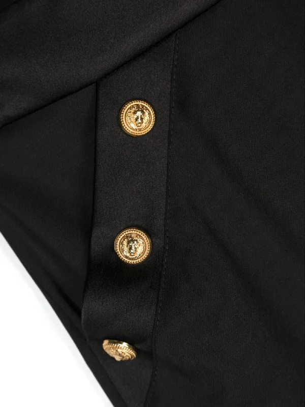 Pants in black wool