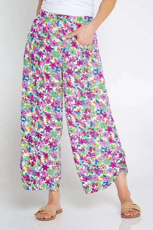 Cheyenne Pants - Purple/Mint Floral