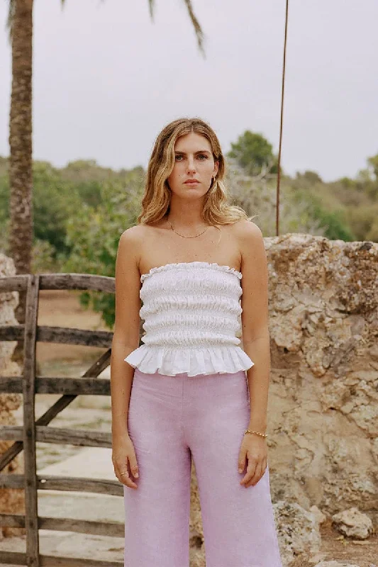 CLARA LAVENDER FLARED PANTS