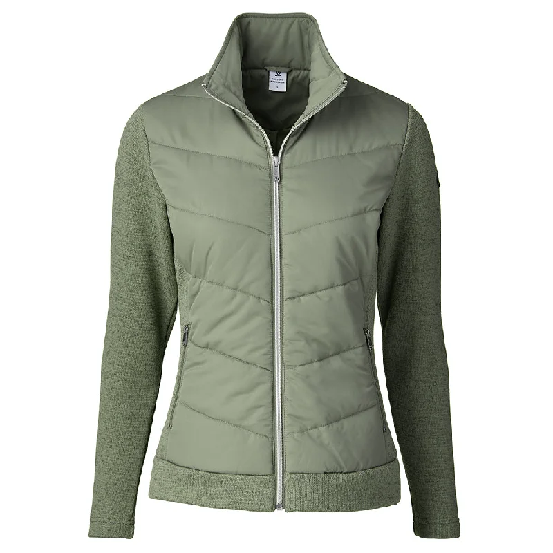 Daily Sports Ladies Hybrid Knit Golf Jacket in Moss Green