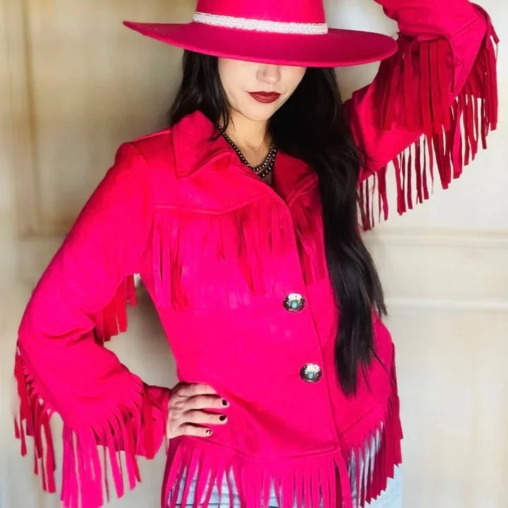 Flamingo Fringe Jacket*