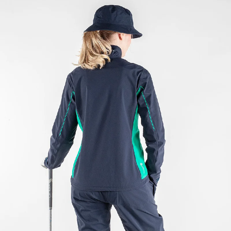 Galvin Green Ladies GORE-TEX Paclite Jacket in Navy & Green - Last One Small Only Left