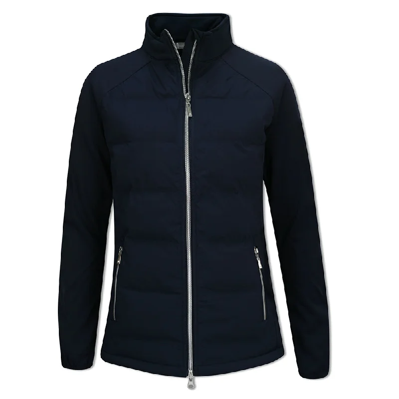 Glenmuir Ladies Water Repellent Hybrid Jacket in Navy