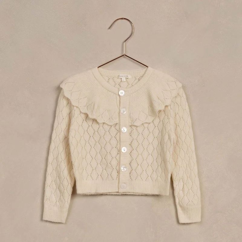 Ruffle Cardigan - Ivory