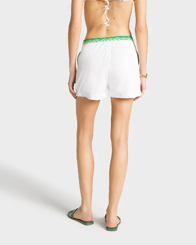 Serif Logo Borg Short - White/Verde