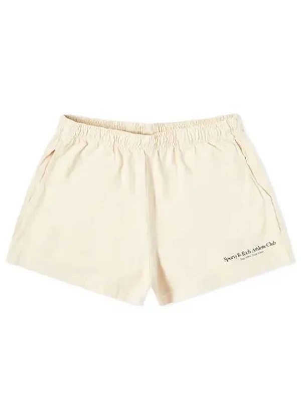 Women's Logo Print Shorts Cream