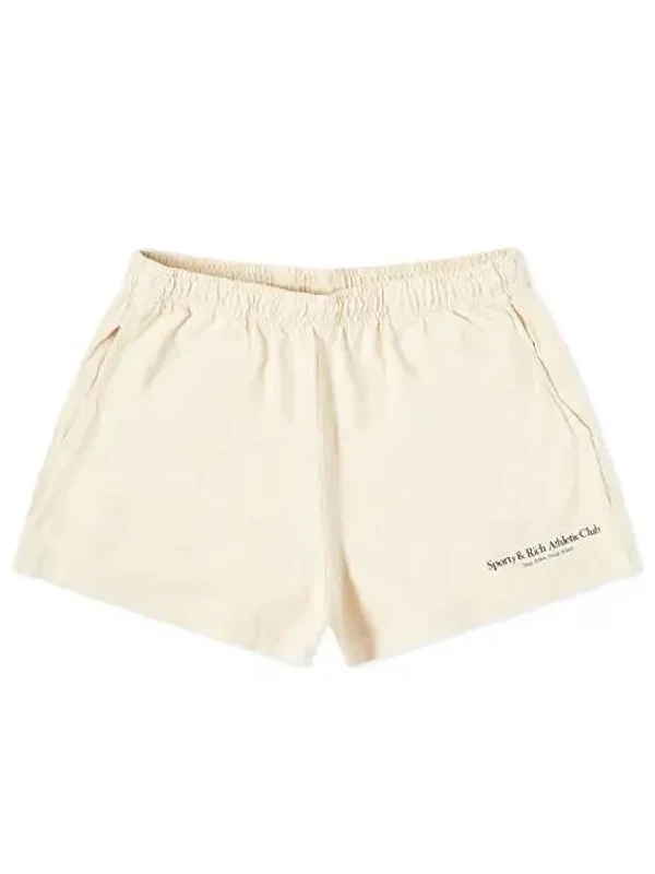 Women's Logo Print Shorts Cream