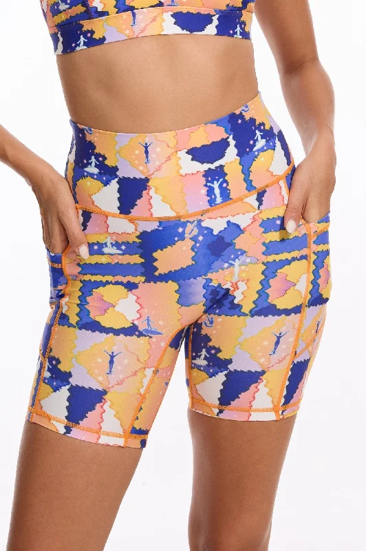 Vibrant Triumph High-waisted Shorts - Orange