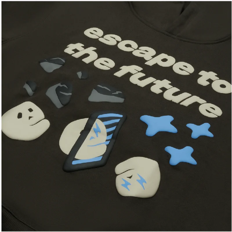 Broken Planet Escape To The Future Hoodie - Soot Black