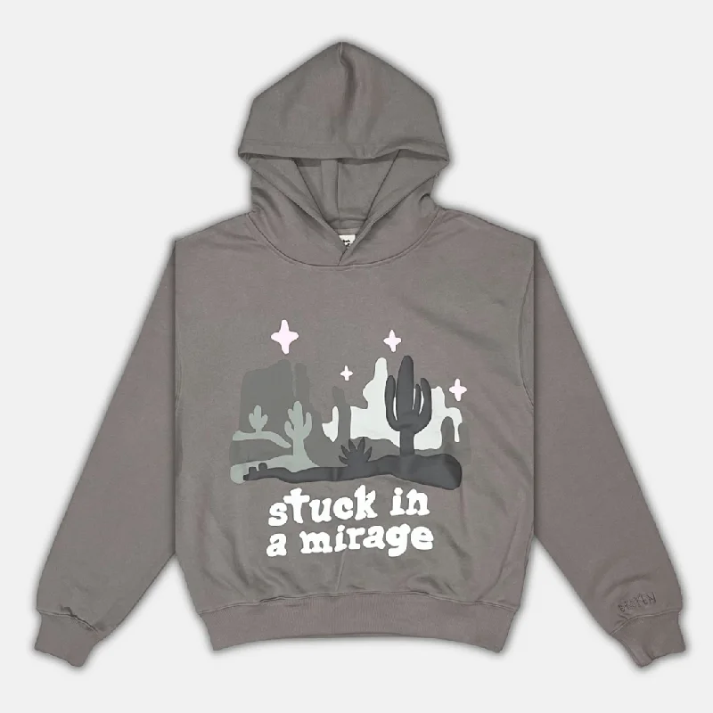 Broken Planet Hoodie - Stuck in a Mirage - Taupe