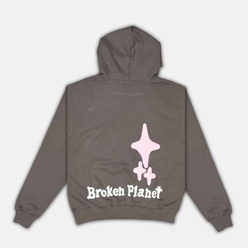 Broken Planet Hoodie - Stuck in a Mirage - Taupe