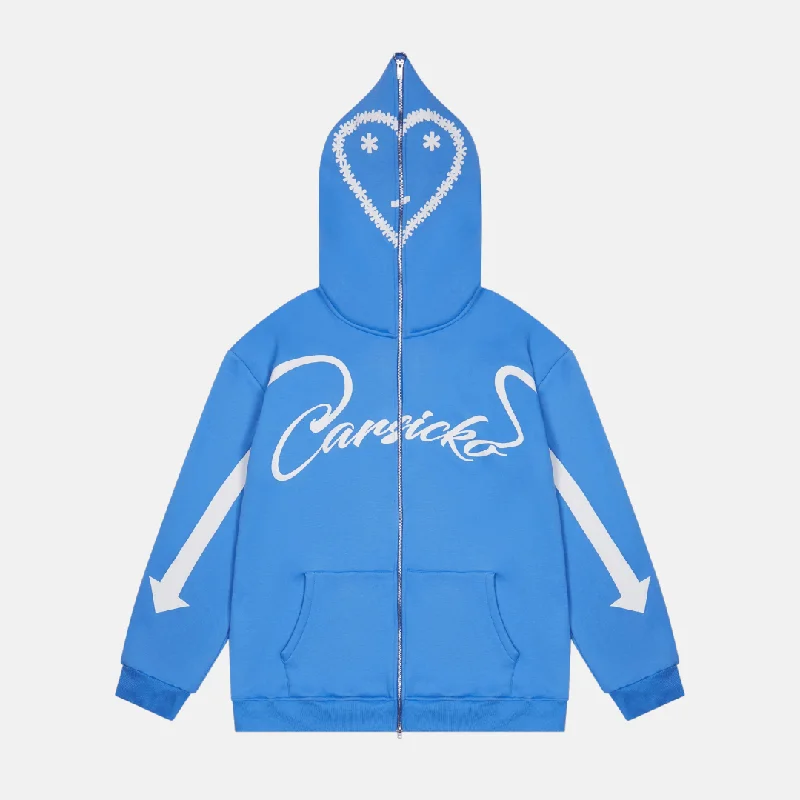 Carsicko Love Spread Zip Up Hoodie - University Blue