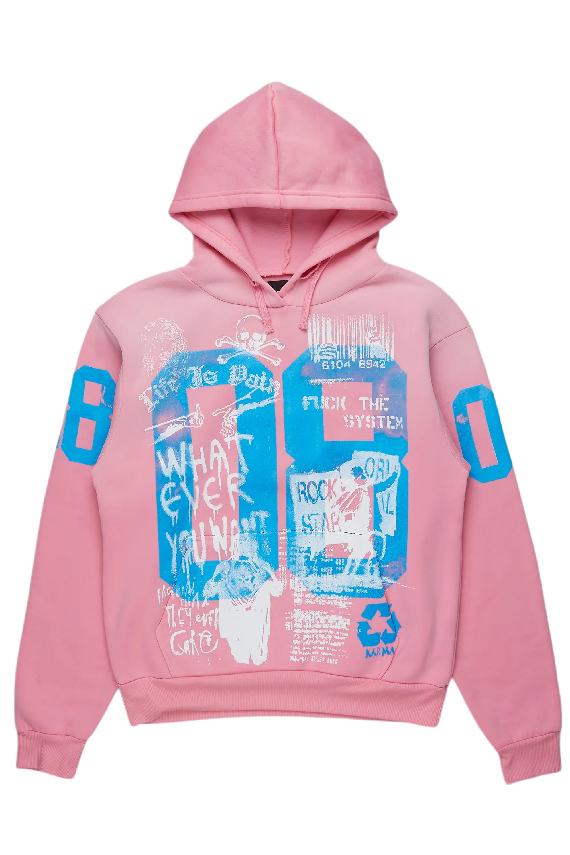 Kamille Pink Oversized Hoodie