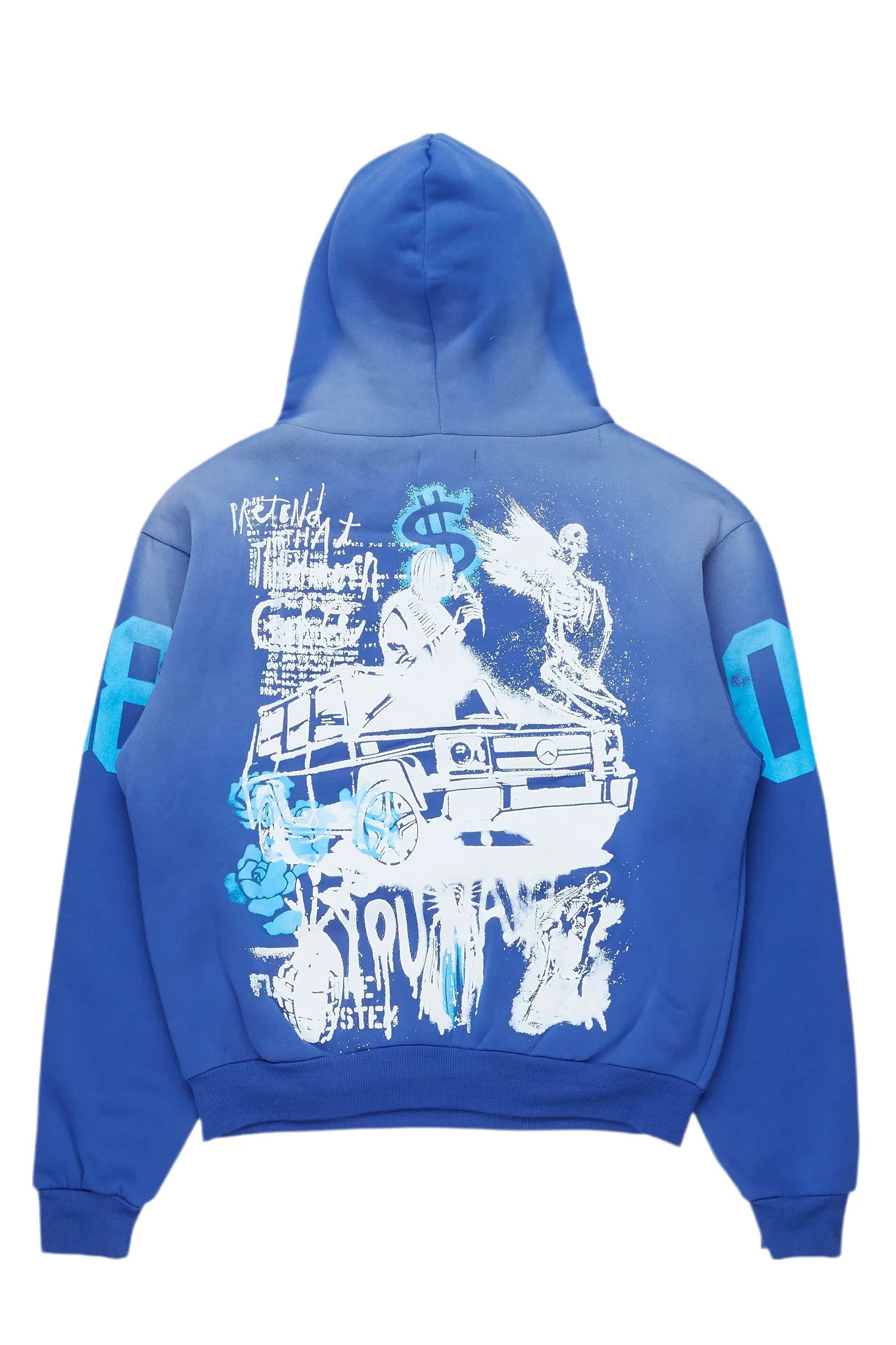 Kamille Royal Blue Oversized Hoodie