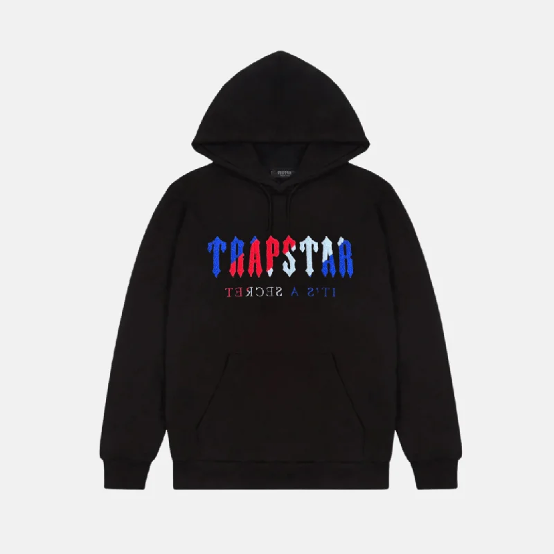 Trapstar Chenille Decoded Hoodie - Black Revolution